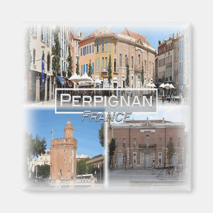 FR0124 Europe, France, Perpignan, Fridge Magnet