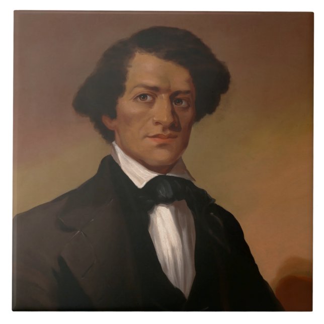 Fr3d3rick Bailey Douglass: Civil Rights Legend   Ceramic Tile (Front)