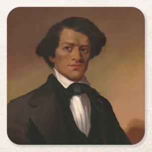 Fr3d3rick Bailey Douglass: Civil Rights Legend Square Paper Coaster