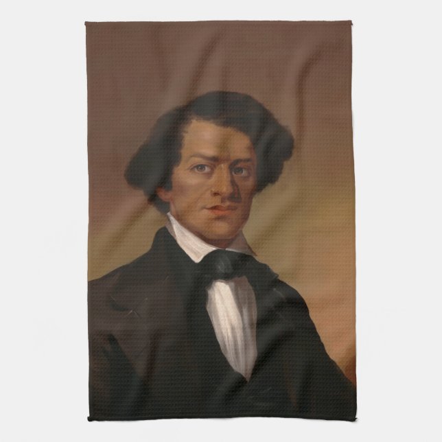 Fr3d3rick Bailey Douglass: Civil Rights Legend   Tea Towel (Vertical)