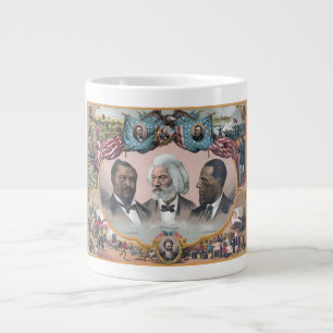 Fr3d3rick Bailey Douglass with Black Abolitionist  Large Coffee Mug