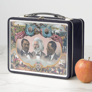 Fr3d3rick Bailey Douglass with Black Abolitionist Metal Lunch Box