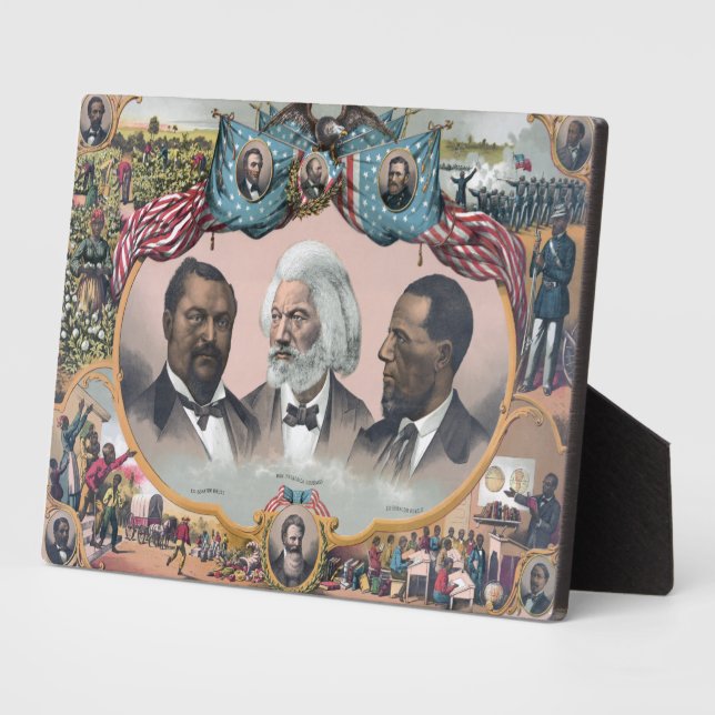 Fr3d3rick Bailey Douglass with Black Abolitionist  Plaque (Side)