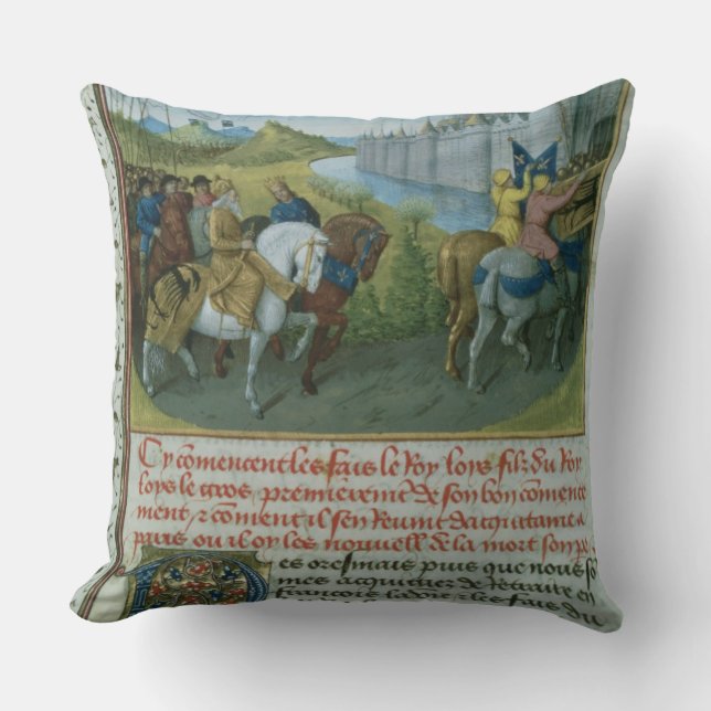 Fr 6465 f.22 Entry of Louis VII into Constantinopl Cushion (Front)
