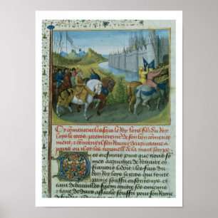 Fr 6465 f.22 Entry of Louis VII into Constantinopl Poster