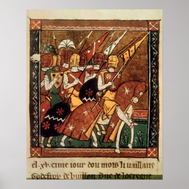 Fr 9084 f.20v: Knights on horseback Poster (Front)