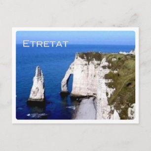 FR France - Normandy - Etretat - The cliffs - Postcard