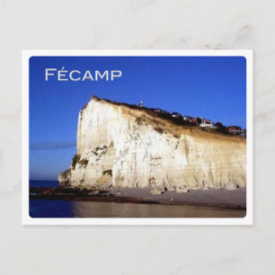 FR France - Normandy -  Fécamp - The Cliffs - Postcard