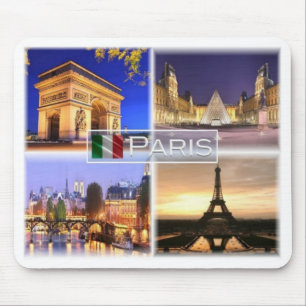 FR France - Paris By Night - Arc de Triomphe Mouse Pad