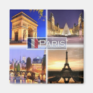 FR France - Paris By Night - Magnet