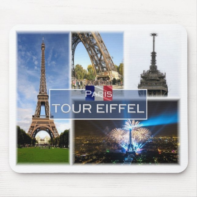 FR France - Paris - The Eiffel Tower - Mouse Pad (Front)