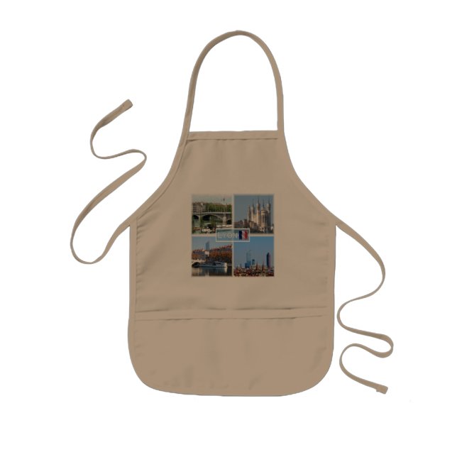 FR Lyon - Pont Lafayette - Basilica De Fourviere - Kids Apron (Front)