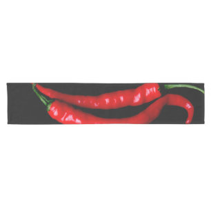 Fr Red Chilies trcn Short Table Runner