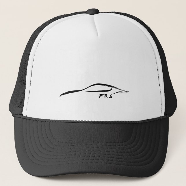 FR-S Black Brustroke Logo Trucker Hat (Front)
