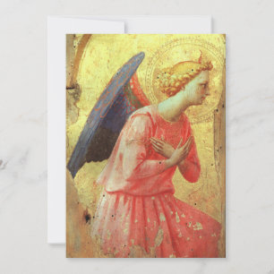 Fra Angelico - Adoring Angel, Looking Right Invitation