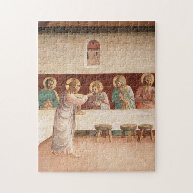 Fra Angelico- Institution Of The Eucharist Jigsaw Puzzle (Vertical)