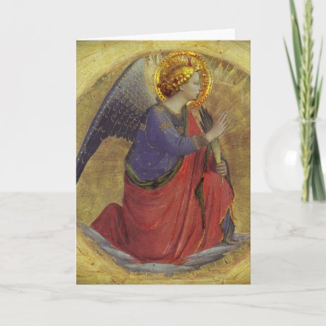 Fra Angelico's Angel of Annunciation Holiday Card (Front)