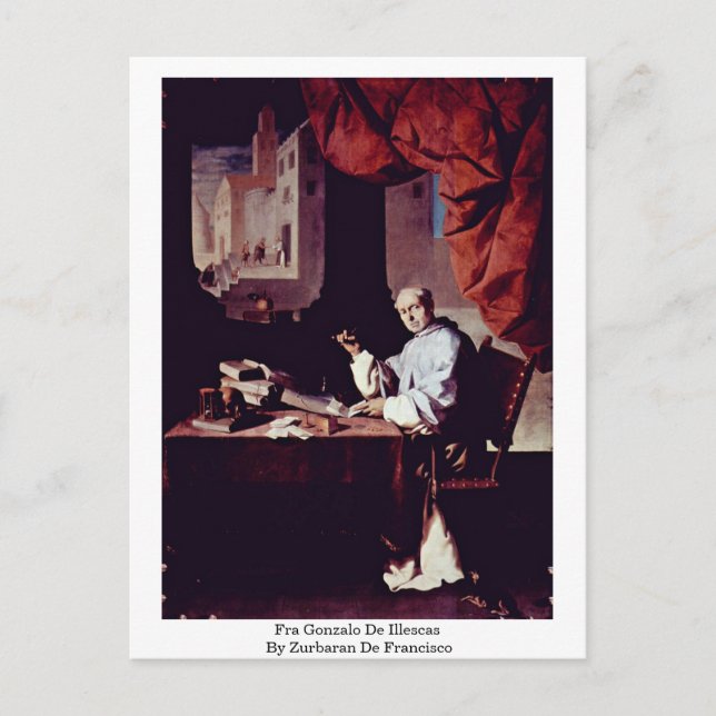 Fra Gonzalo De Illescas By Zurbaran De Francisco Postcard (Front)