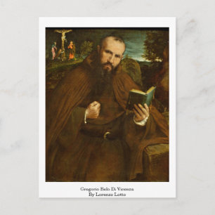 Fra Gregorio Belo Di Vicenza By Lorenzo Lotto Postcard