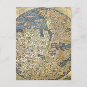 Fra Mauro Map Postcard