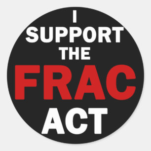 FRAC Act Stickers (black)
