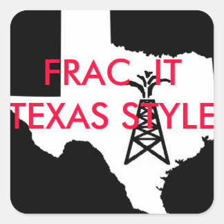 frac texas square sticker
