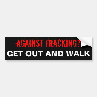 Fracking Bumper Sticker, Black Bumper Sticker