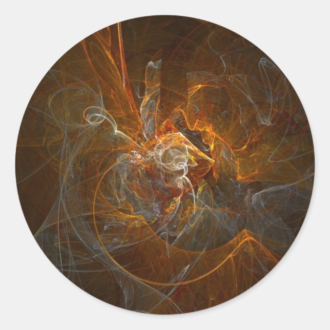 Fractal281 Classic Round Sticker (Front)