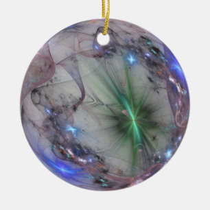 fractal 0rnament ceramic ornament