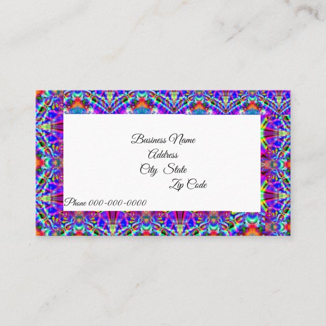 Fractal 125 Business Cards (Front)