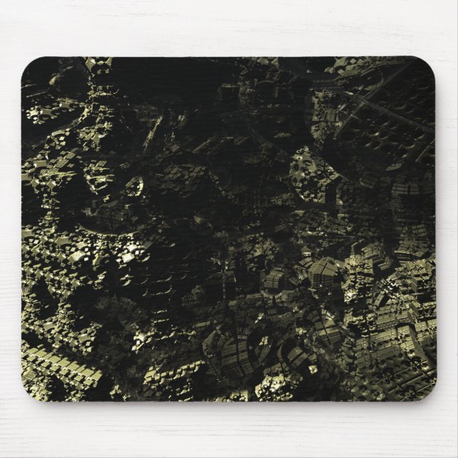Fractal 3D Mineral Geek futuristic MP05 Mouse Pad (Front)