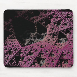 Fractal 3D Sci Fi Purple spacecraft MP06 Mouse Pad