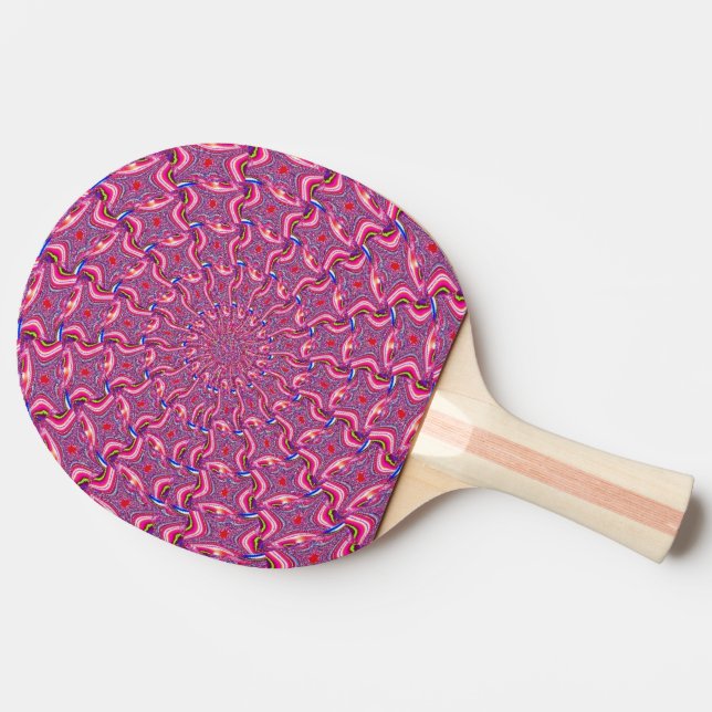 Fractal 61 Ping Pong Paddle (Side)