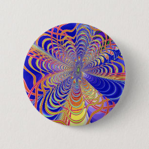 Fractal Abstract 061012d 6 Cm Round Badge