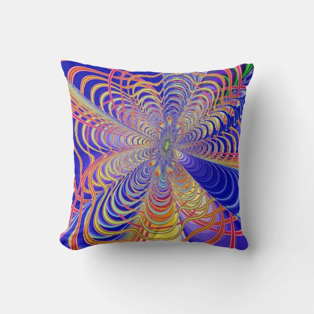 Fractal Abstract 061012d Cushion (Front)