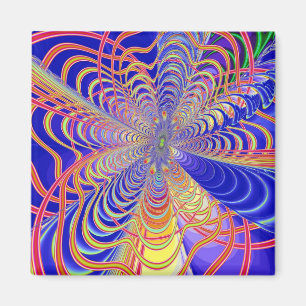 Fractal Abstract 061012d Magnet