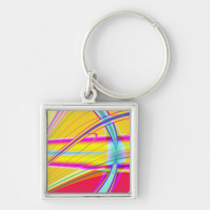 Fractal Abstract 061012e Key Ring
