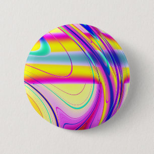 Fractal Abstract 061012f 6 Cm Round Badge