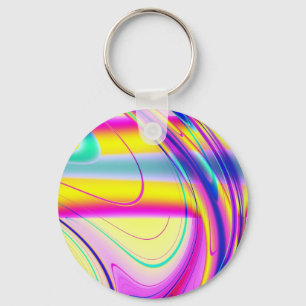 Fractal Abstract 061012f Key Ring