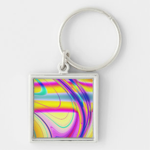 Fractal Abstract 061012f Key Ring