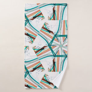 Fractal abstract background. Digital effects. Fest Bath Towel