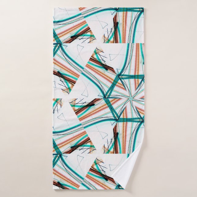 Fractal abstract background. Digital effects. Fest Bath Towel (Bath Towel)