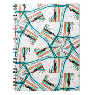 Fractal abstract background. Digital effects. Fest Notebook