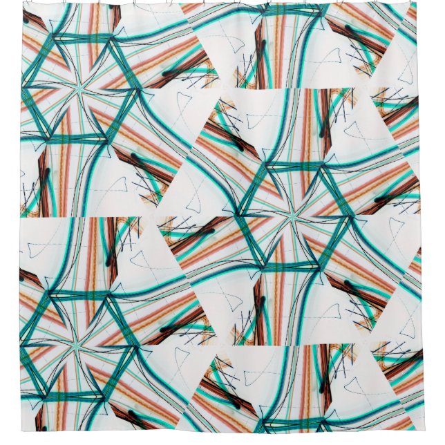Fractal abstract background. Digital effects. Fest Shower Curtain (Front)