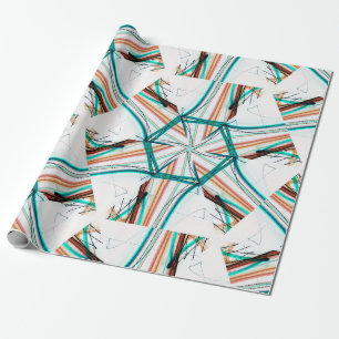 Fractal abstract background. Digital effects. Fest Wrapping Paper