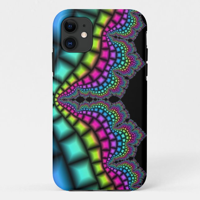 Fractal Abstract Colourful Fantasy Computer graphi Case-Mate iPhone Case (Back)
