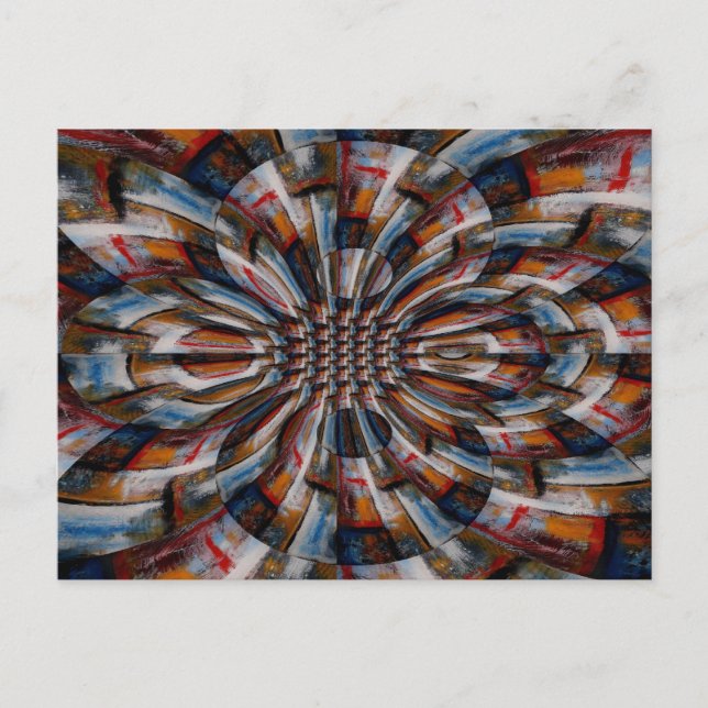 Fractal Abstract Digital Art Postcard (Front)