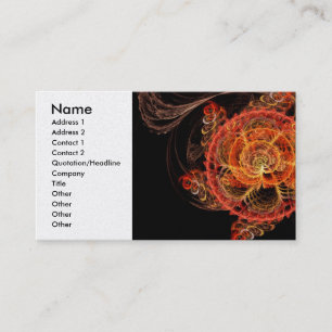Fractal - Abstract - Mardi gras molecule Business Card