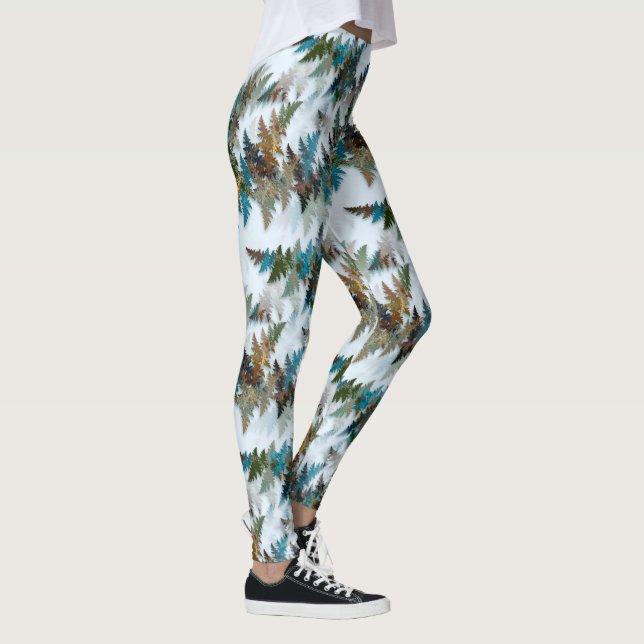 Fractal Arctic Camouflage Leggings (Right)