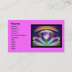 Fractal_Art_30, Name, Address 1, Address 2, Con... Business Card